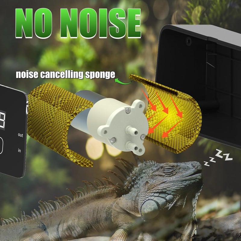 Fenocran Automatic Reptile Mister System, Reptile Humidifiers Smart Misting System, Chameleon Mister Automatic - Image 3